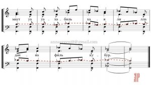 ХРИСТОС ВОСКРЕСЕ, Тропарь Пасхи, НА АРАБСКОМ, муз. Б.Ледковского - Теноровая партия