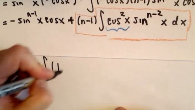 Reduction Formula for: Integral of [ sin(x) ] ^ n dx смотреть онлайн