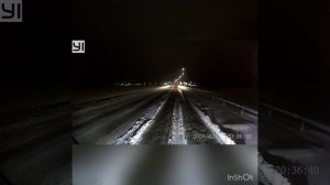 Скания Делко по гололеду и снегу! Жесть на трассе М-5 Уфа-Самара!!!
