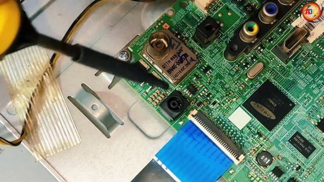 How To Repair Samsung LED TV Motherboard No Indicator Power Problem.