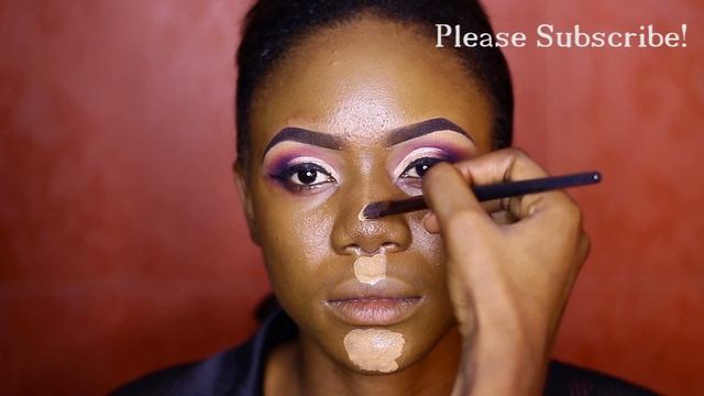 NIGERIAN BRIDAL MAKEUP TUTORIAL - TRADITIONAL  FT. A HALF CUT CREASE  AND OMBRE LIPS