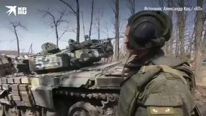 Кадры танкового боя , бой на Украине 2022