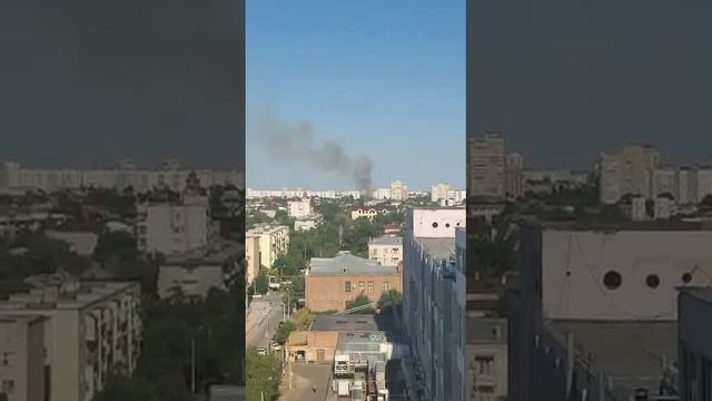 25.08.22 пожар на улице Ноздрина в Астрахани смотреть онлайн
