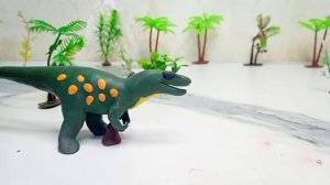 Tarbosaurus vs Torvosaurus / Claymotion fight .