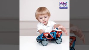 Магникон, магнитный конструктор для детей с усиленными магнитами, Полицейская машина, МК-27