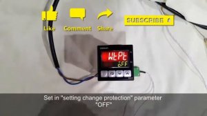 Omron Digital Temperature Controller - Unlocking | E5AZ  E5EZ  E5CZ  | Protect level disabled.
