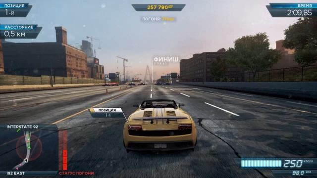 NFS MOST wanted Lamborghini Gallardo против Mercedes-Benz SL65 AMG