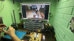 Видео 1  - Микроскоп для пайки из фотоувеличителя УПА 510 и аналоговой видеокамеры