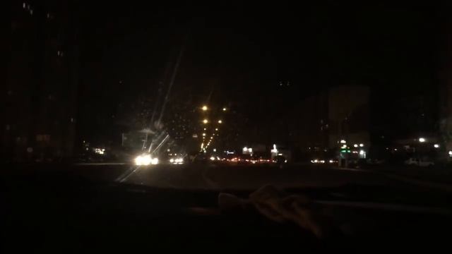 Курск. Ночная дорога.