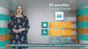 Прогноз погоды в Старом Осколе на 28 декабря