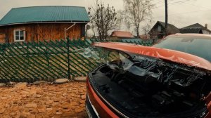 Закатал капот целиком в пленку за 1000 ₽  #рекомендации #москвич3 #оклейкаавтопленкой