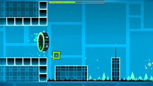прохождение третьего уровня Geometry Dash