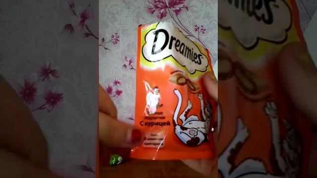 Отзыв кошачих подушечек Dreamies дримис