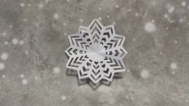 Снежинка из бумаги смотреть онлайн