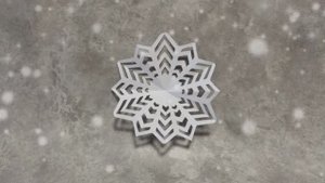 Снежинка из бумаги