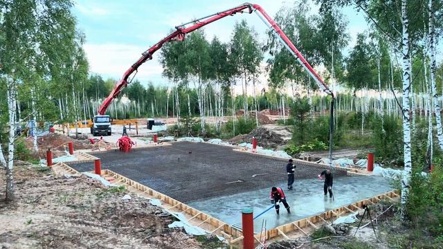 Фундаментная плита 386м2- замер прочности бетона склерометром на 20 день