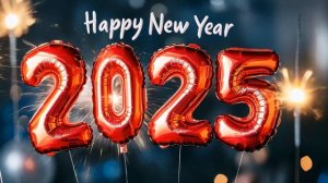 Футаж Новогодний № 13 С Новым 2025 годом!