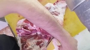 обвалка бараньей задней ноги #ягнятина #ягненок #баранинаи