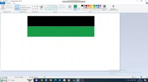 Как нарисовать флаг Палестины в Paint (How to Draw the Palestine Flag in Paint)