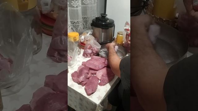 Бастурма ,старинному болгарскому рецепту.  сушеная свинина. #бастурма #коппа #coppa
