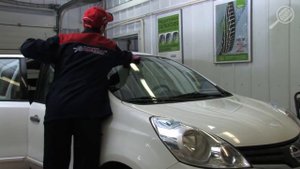 Чистка стекол автомобиля