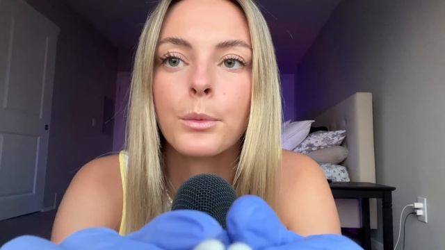 ASMR   Full Facial Examination with Latex Gloves   Up Close Personal Attention