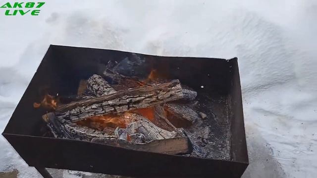 Зимний шашлык.