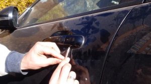 Jaguar XF открытие водительской двери ключом если сел аккумулятор