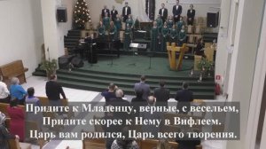 " Придите к Младенцу верные с весельем.."
