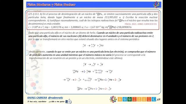 020. Física Nuclear. Defecto de Masa y Energía de Enlace смотреть онлайн