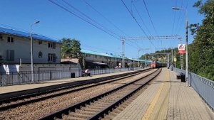 Поезда вдоль побережья Чёрного моря | участок Аше-Лоо | летняя осень 2024