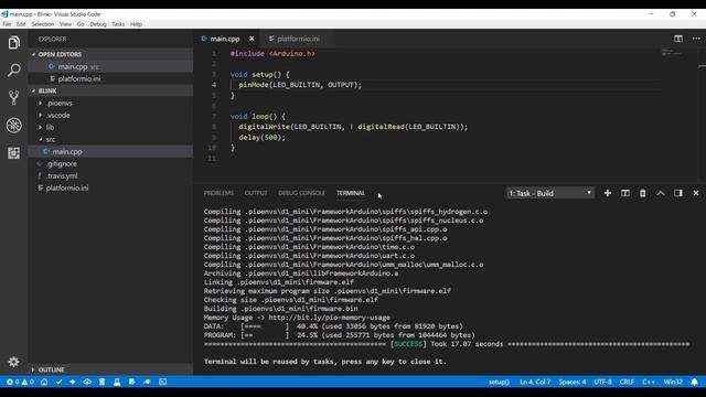 PlatformIO или прощай, Arduino IDE