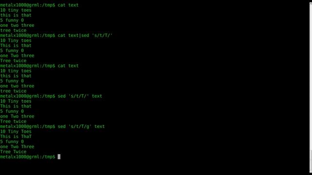 SED - 2013.SED Tutorial Basic Substitution Linux Shell BASH смотреть онлайн