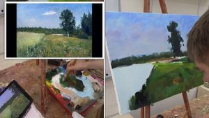 Живопись маслом. Мастер-класс по работе И. Левитана.