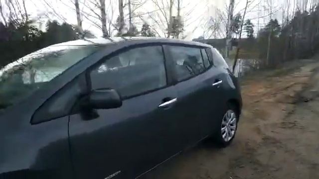 Доставили в Санкт-Петербург Nissan Leaf 2013 из США для Замечательного Человека