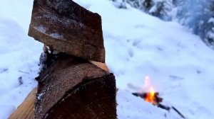 землянка в снегу | дом под землёй | бушкрафт | таёжные приключения