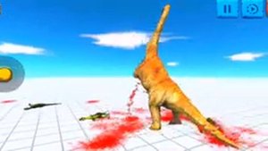 Deinonychus Attack Brachiosaurus - Animal Revolt Battle Simulator