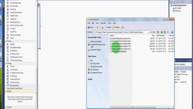 Visual Basic adding Krypton and QIOS смотреть онлайн