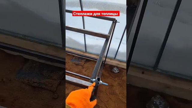двухуровневые стеллажи в теплицу #тепличныйбизнес