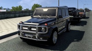 Мод Mercedes-Benz G65 AMG (Gelandewagen) в Euro Truck Simulator 2. Рейс Новгород - Колпино.