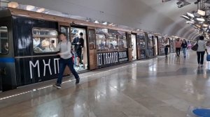 Тематический поезд МХТ на станции Тропарёво