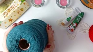 Подарок от Галины ("Вязание на перемене") на Новый год. Вот вообще не ожидала! Подарили пряжу мечты