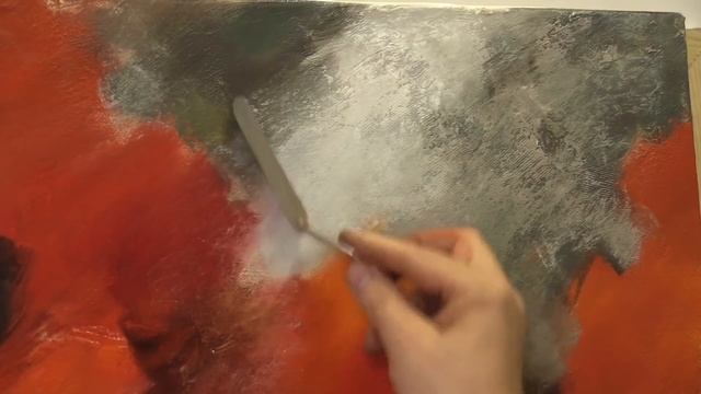Оранжевые хризантемы.  Живопись маслом. Orange chrysanthemum. Как написать хризантемы.