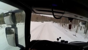 Дорога стекло, тащит на спуске в обочину, без цепей не обошлось!