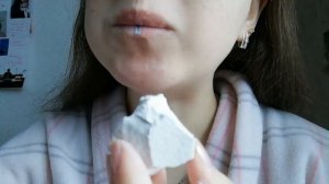Грызу мокрый природный мел Безе, eating chalk Beze, love chalk and clay, хруст мелом, ASMR food