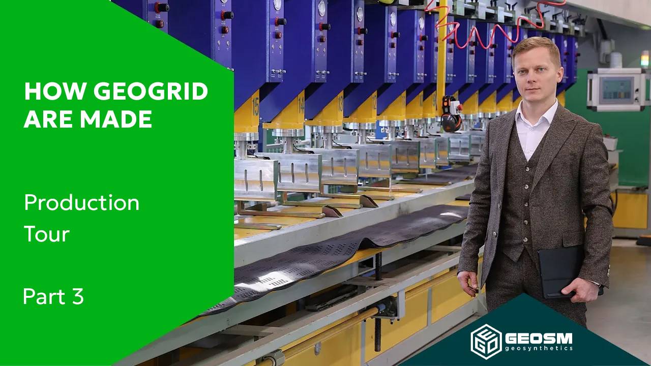 Tour of GeoSM production: Part 3 Geogrid line