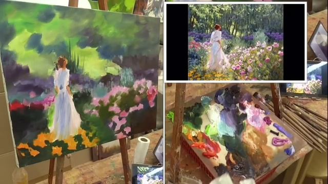 Урок живописи маслом. Мастер-класс по работе Ричарда Джонсона. Oil painting .