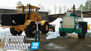 РАСЧИСТКА БАЗЫ ОТ СНЕГА! ЗАСЫПАЛО ВСЕ СЕЛО СНЕГОМ! FARMING SUMILATOR-22