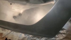 Лифан Х60. Покрасил бампер и крышку багажника переходом в серебристый металик