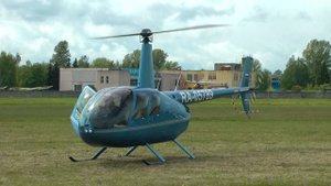 Robinson R44 Raven II запуск-взлёт